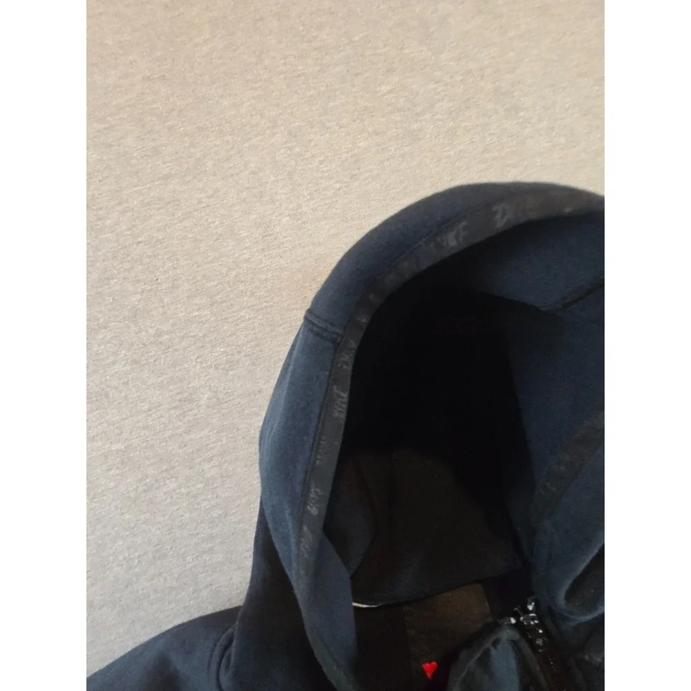 Nike Tech Hoodie Women Small Black Full Zip Asymmetric‎ Jacket Sweatshirt Drill